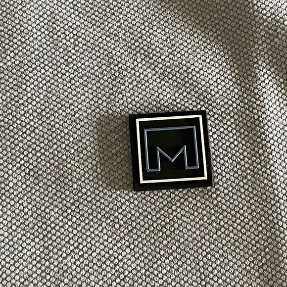 Collection Michael Strahan Blue Polo Short Sleeve Textured Size Large New - Picture 8 of 11